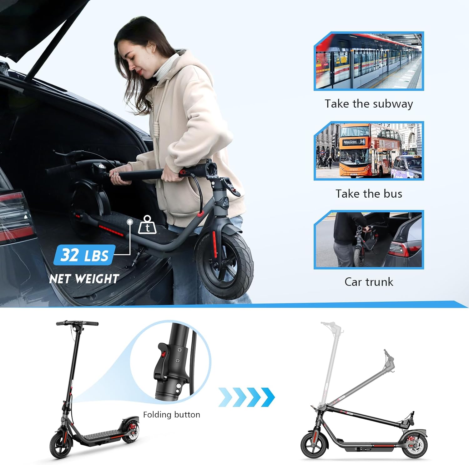 TST B15 8.5'' 36V 5.2A Escooter for Adults