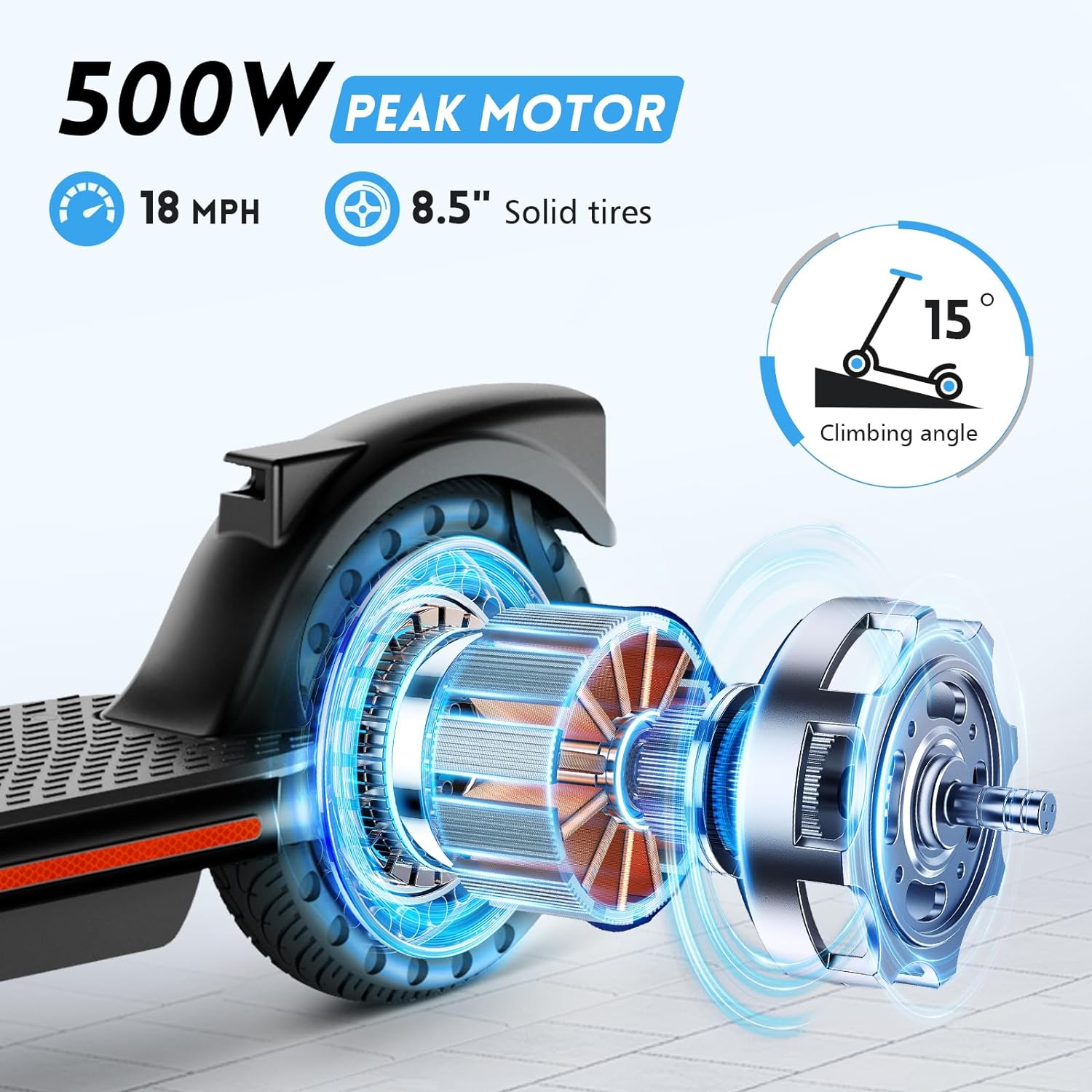 TST B15 8.5'' 36V 5.2A Escooter for Adults
