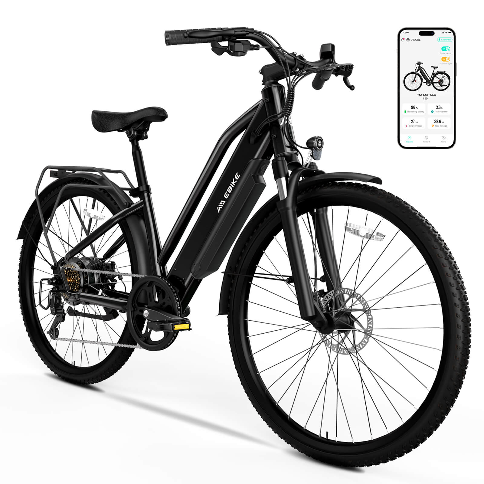 TST C624 26'' 36V 10.4A 450W Step Thru Ebike