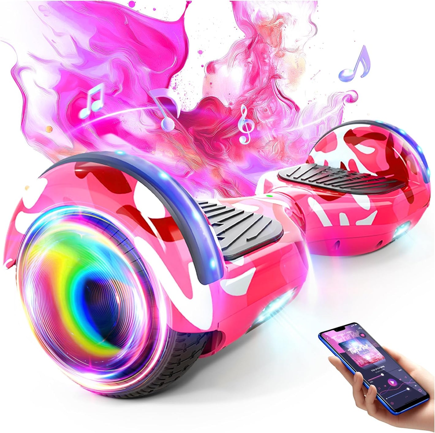 TST A02C 6.5'' Colorful Hoverboard with Bluetooth