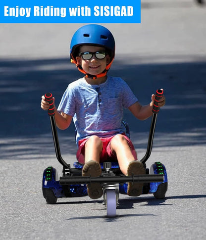 TST A02C Solid Hoverboard with Kart 2 Group