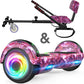 TST A02C Colorful Hoverboard with Kart 2 Group