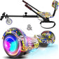 TST A02C Colorful Hoverboard with Kart 2 Group